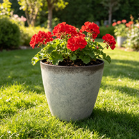 Ventes en gros de pots et jardinières en plastique de grande taille à effet grès pour plantes d'intérieur et d'extérieur