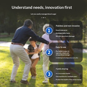 Medidor de Glucosa en Sangre <span class=keywords><strong>No</strong></span> <span class=keywords><strong>Invasivo</strong></span> NIGA03, Sin Necesidad de Perforar la Piel, Mide el Oxígeno en Sangre, Frecuencia Cardíaca, Prueba en Casa - Product Image 4