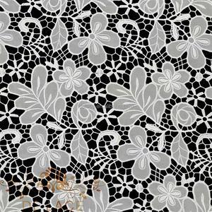 Vestido de Novia DELACE WM, Tela de Encaje Calado, Nuevo Diseño, Encaje con Flores Bordadas, Vestido de Novia de Encaje - Product Image 4