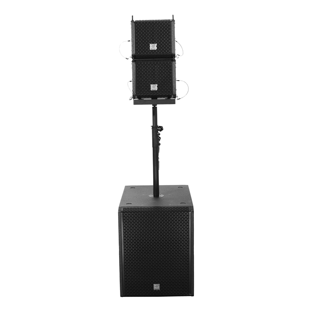HYANKA K8 16 Inch Active Line Array Speakers 800W RMS Class D Amplifier Outdoor Line Array Speakers 2x8 Inch Passive Line Array