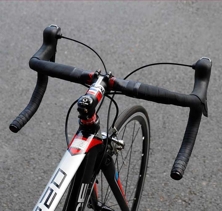 自転車 ロードバイク ハンドル バーテープEVA+PUレザー レッド 自転車 バーテープ レッド ブラック ホワイト EVA ロードバイク