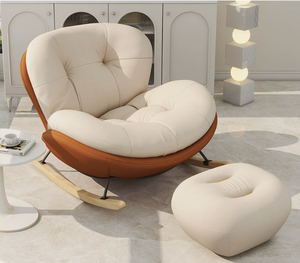 Kursi Goyang Mewah Modern Nordik Model Baru Kursi Goyang Modern Kursi Sofa Santai Rumah Modern Kursi Santai Satu Orang - Product Image 6