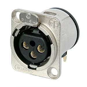 3-polige XLR-Steck verbinder <span class=keywords><strong>NC3FD</strong></span>-H für Neutrik Plastic Black Pawpaw Brand - Product Image 1
