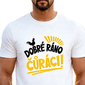 T-shirt en coton à manches courtes, coupe oversize, avec texte tchèque 'Dobre <span class=keywords><strong>Rano</strong></span>' et slogan graphique amusant 'Good Morning Rooster', style streetwear et décontracté - Product Image 5