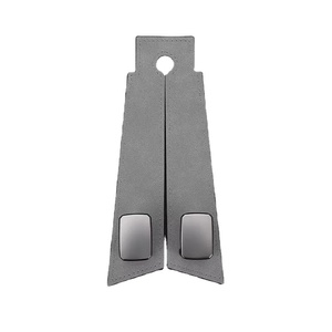 Organisateur de voiture en cuir PU avec crochet en métal Double support d'accessoires de véhicule pour appui-tête siège arrière sac à main sacs de rangement - Product Image 1