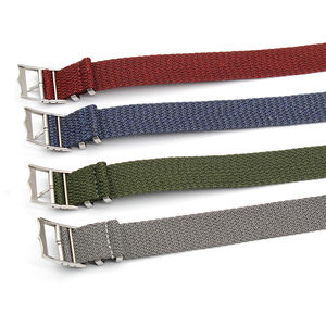 새로운 업그레이드 원피스 빈티지 시계 시계 스트랩 두 혼합 블랙 나일론 <span class=keywords><strong>Perlon</strong></span> 스트랩 18mm 20mm 22mm - Product Image 3