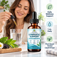 Gouttes de drainage lymphatique liposomales à marque privée 11-en-1 – Complément naturel à base de racine de bardane, échinacée et calendula – Dosage liquide oral