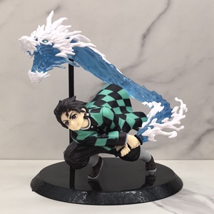 Demon Slayer kimetsu NO yaiba ฟิกเกอร์ใหม่ zenitsu เสาไฟ tanjiro เครื่องประดับอะนิเมะต่อพ่วงตกแต่งแชสซี - Product Image 1