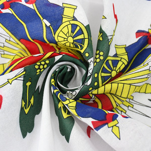 Wholesale 100% Cotton 54*54cm Custom Logo Print Square Scarf for Cheering Fans National Flags Printed Kerchief <strong>Bandana</strong> Scarf