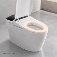 WC intelligent Smart Toilet 250 avec bidet intégré, siège chauffant, chasse d'eau automatique, télécommande et design de salle de bain moderne
