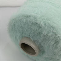 Fil à cils double plume anti-boulochage, résistant à l'abrasion, haute ténacité, 100% nylon, 1,3 cm, 2 cm, 9/11NM, fil fantaisie teint