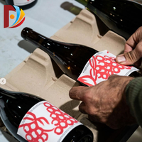 Étiquettes autocollantes personnalisées écologiques et imperméables pour bouteilles de vin – Conception découpée sur mesure avec logo et code-barres pour l'emballage