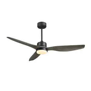 Vente chaude de haute qualité à bas prix DC moderne ventilateur gris plafonnier LED ventilateur de plafond avec télécommande