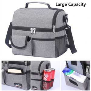 Sac isotherme portable personnalisé pour pique-nique, livraison de repas, vin, glacière, idéal pour la gym - Vente chaude - Product Image 3