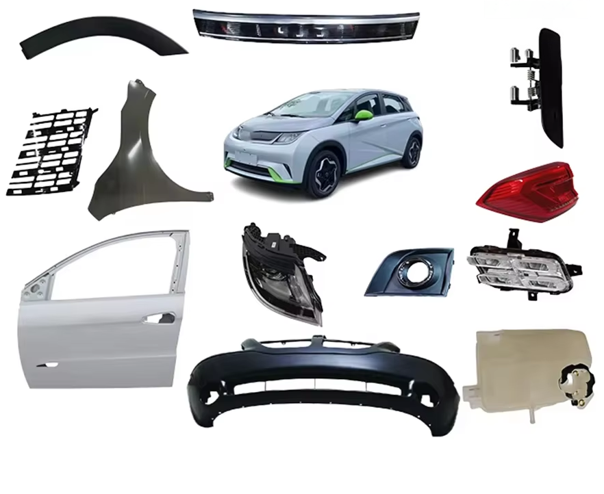 Factory Wholesale Car Accessories Headlight Fender Taillight Front Bumper Hood Doors for BYD Leopard 8