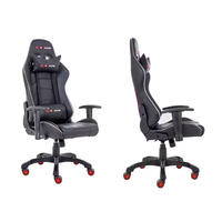 Chaise de jeu personnalisable en cuir PU au design moderne avec fonctions pivotantes, extensibles et massage