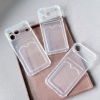Étui Transparent Clair pour iPhone 17 Air 17 Pro Max avec Porte-Cartes – Accessoires de Téléphone Portable en Gros