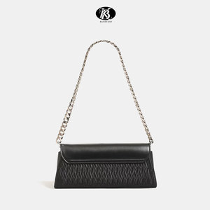 2025กระเป๋าถือ PU สะพายข้างสำหรับผู้หญิงกระเป๋าใต้วงแขนอเนกประสงค์สไตล์วินเทจเรียบง่ายทรงสี่เหลี่ยมผืนผ้า - Product Image 3