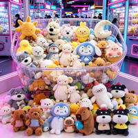 Fournisseur d'usine : Peluches mélangées de 8 pouces pour machine à griffes, animaux mignons assortis, vente en gros en vrac