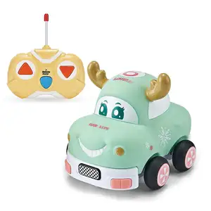 2CH gomma carino Mini RC giocattolo per auto giocattolo per bambini in età prescolare Soft Shell telecomando giocattolo per auto