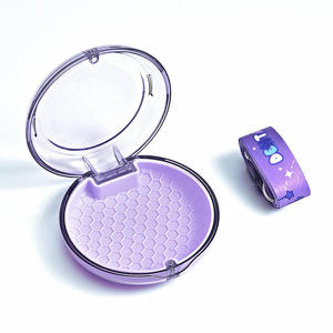 Trong suốt thoáng khí xách tay niềng răng Hộp nhựa lưu trữ trường hợp dây buộc in logo vô hình chỉnh nha người lưu giữ - Product Image 1