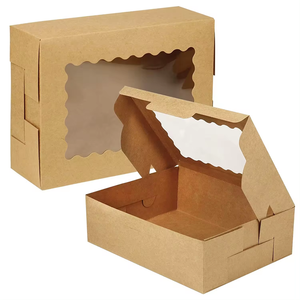 Chất lượng cao bánh Trắng Pastry hộp giấy với cửa sổ bánh sandwich bao bì Kẹo hộp giấy - Product Image 6