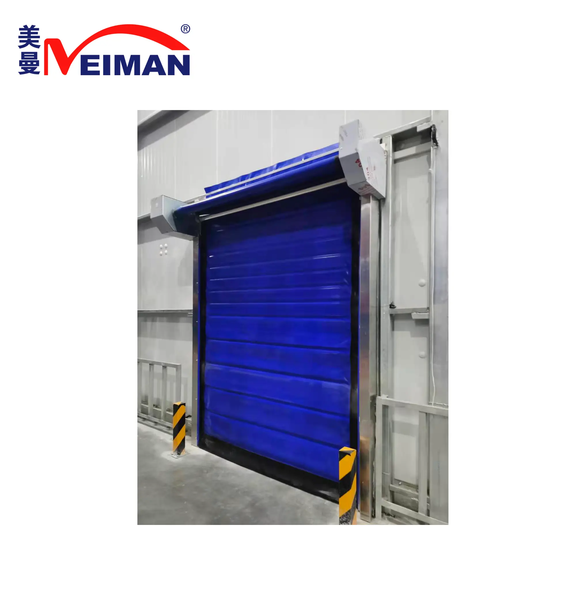 Pintu berkecepatan tinggi PVC ritsleting