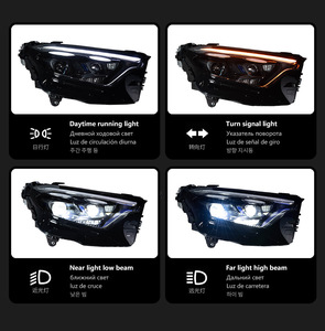 Conjunto de Faros LED para <span class=keywords><strong>Mercedes</strong></span> Benz <span class=keywords><strong>GLC</strong></span> X254 <span class=keywords><strong>2023</strong></span>-2025, Actualización de Luz Digital Marelli, DRL Matrix, Señal de Giro Secuencial - Product Image 3