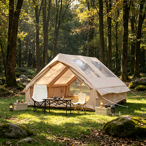 Tente <span class=keywords><strong>de</strong></span> <span class=keywords><strong>camping</strong></span> gonflable en PVC <span class=keywords><strong>de</strong></span> taille familiale, espace <span class=keywords><strong>de</strong></span> couchage pour 4 personnes, espace assis pour 5/7 personnes, pour une utilisation en extérieur en toutes saisons - Product Image 3
