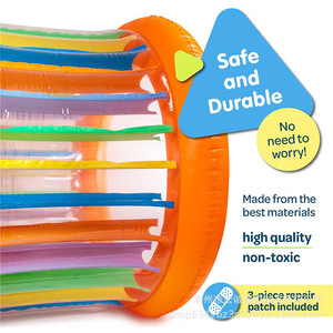 Rodillo Inflable Gigante de Color Naranja, Material de PVC, para Niños, Jardín de Infancia, Equipo de Juego al Aire Libre - Product Image 2