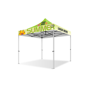 Auvent de marque personnalisée en polyester enduit imperméable de haute qualité Installation facile Foire commerciale Stable Tente à cadre en aluminium 40mm - Product Image 1