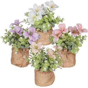 Vente <span class=keywords><strong>en</strong></span> gros 2025 nouvelles mini plantes artificielles avec pots extérieur fausses fleurs verdure décor à la maison jardin aménagement paysager salon - Product Image 6