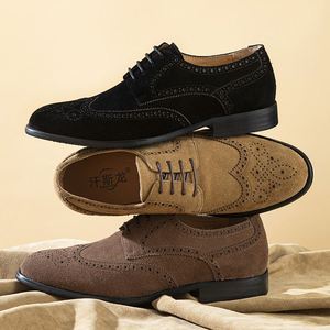 Mocasines de Cuero Vacuno Genuino con Cordones para Hombre, de Alta Calidad, en Oferta, para Oficina y Carrera Profesional, con Punta Puntiaguda, Suela de Goma, Ligeros y Transpirables - Product Image 6