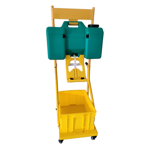 Estación portátil de lavado de ojos de emergencia, 8 galones, 15 galones, montado en la pared, con carro de residuos móvil - Product Image 4
