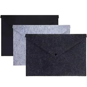 Portable Felt Envelope Bag A4 File Folder Document Bag For Office And Work