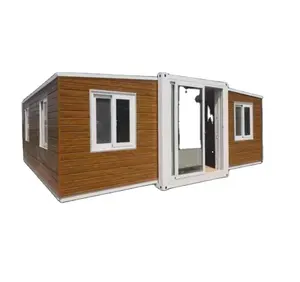 Panel prefabrik modüler minik katlanabilir konteyner ev genişletilebilir ev 20 ayak konteyner ile 3 yatak odası