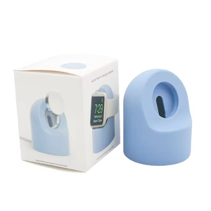 Accessoire de bureau Base en silicone avec compatibilité de charge sans fil Support de montre intelligente non résistant à l'eau <span class=keywords><strong>pour</strong></span> la série <span class=keywords><strong>Apple</strong></span> <span class=keywords><strong>Watch</strong></span> - Product Image 4