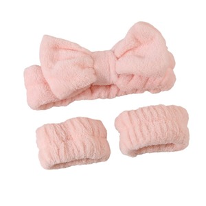 Pulseras elásticas de Spa personalizadas Unisex, diadema facial de lavado de alta calidad, conjunto de diadema de felpa suave, accesorios de moda bonitos Linch - Product Image 1