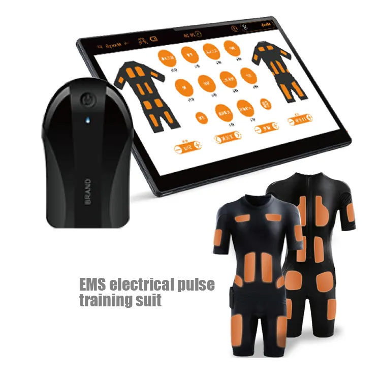 घर या जिम ट्रेनर के लिए अनुकूलित इलेक्ट्रिक मांसपेशी उत्तेजक स्मार्ट फिटनेस ईएमएस सूट मशीन / वायरलेस बॉडी ईएमएस प्रशिक्षण सूट