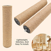 Arbre à gratter portable de luxe en sisal pour chat et chien, structure d'escalade verticale, poteau résistant à l'usure, fonction de nettoyage des dents, diamètre 7 cm, pour la maison
