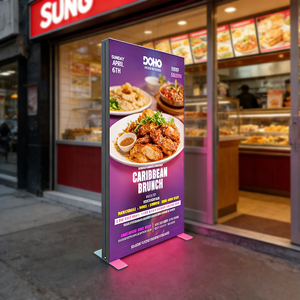 Led Store <b>Advertising</b> Display Aluminium Seg <b>Light</b> <b>Box</b> Poster Fabric Portable Folding Background LightBox Seg <b>Light</b> <b>Box</b> Ultra-sli - Product Image 4