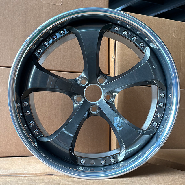 Forged VSKF Wheels 2 /3 Piece 17 18 19 20 Inch GunMetal Polished Step Lip Deep Dish Rims 5x114.3 for 350Z G35 S13 S14 A80 A90
