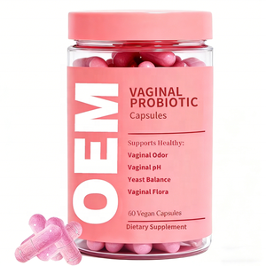 Probiotiques vaginaux pour femmes très vendus pour l'équilibre du pH avec prébiotiques, mélange de probiotiques Lactobacillus pour capsules vaginales féminines - Product Image 1