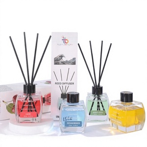Diffuseur de parfum de luxe 120 ml avec bâtonnets en fibre de verre, huile parfumée longue durée pour voiture - Product Image 3