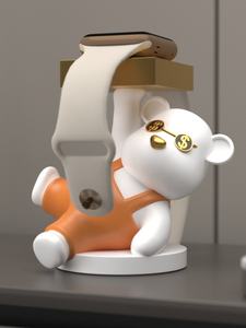 Support de charge pour Apple Watch IWatch8, artisanal, en résine peinte à la main, en forme d'animal, style amour, artisanat, ornement décoratif - Product Image 3