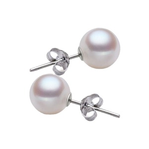 Gioielli di moda classico S925 argento 5-6mm bianco rotondo <span class=keywords><strong>perle</strong></span> <span class=keywords><strong>d</strong></span>'<span class=keywords><strong>acqua</strong></span> <span class=keywords><strong>dolce</strong></span> <span class=keywords><strong>orecchini</strong></span> - Product Image 1