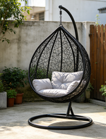 Fauteuil suspendu d'intérieur pour adulte, robuste, avec support, pour extérieur et usage décontracté, vente en gros, chaise suspendue œuf, chaise œuf