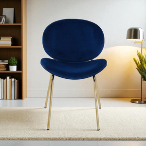 Chine Produit Prix bon marché Restaurant Café Meubles de maison Chaises de salle à manger en velours vert rembourrées modernes - Product Image 2