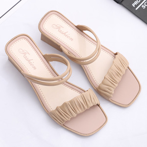 <span class=keywords><strong>Sandalias</strong></span> planas informales nuevas <span class=keywords><strong>sandalias</strong></span> <span class=keywords><strong>baratas</strong></span> al por mayor <span class=keywords><strong>cuña</strong></span> OEM zapatos planos diseñador mujeres PVC verano logotipo personalizado al aire libre - Product Image 5