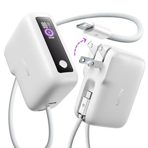 LISEN Power Bank 35W a Ricarica Rapida 7000mAh con Adattatore da Parete e Cavo Integrato, Batteria Portatile per iPhone 17 16 Pro - Product Image 1